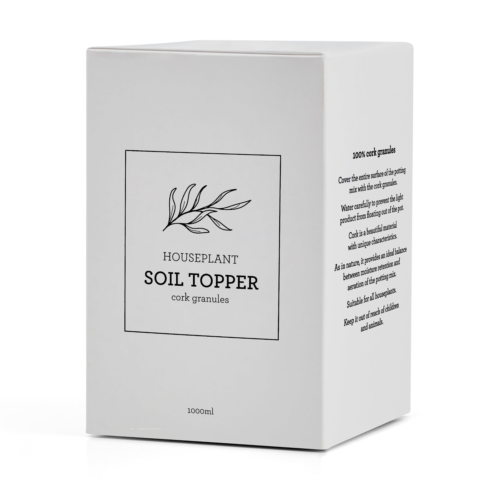Generosa Soil Topper & Terrarium Pebbles - Natural Cork Granules for