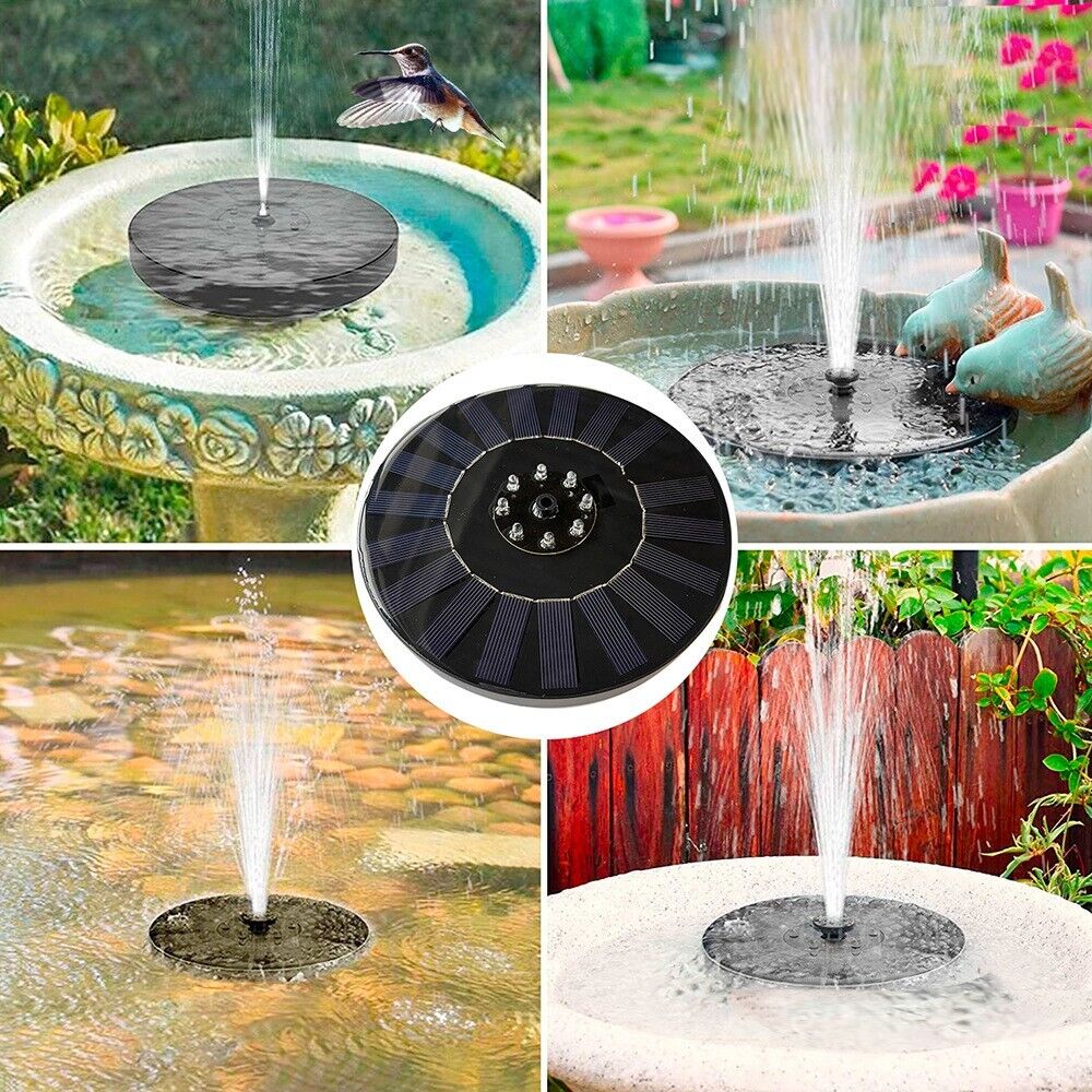 Solar Power Bird Bath Fountain Pump Upgrade 1.4W Solar Fountain With 4