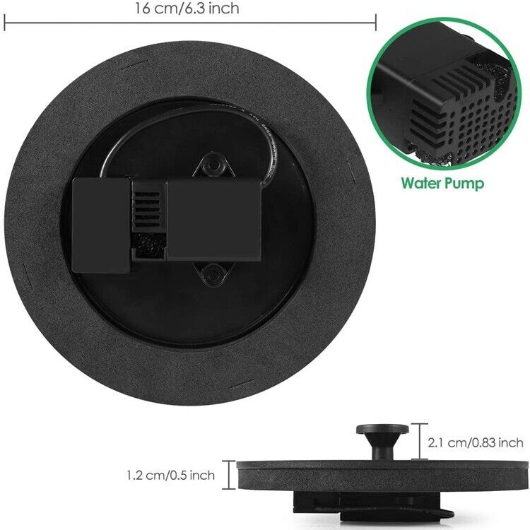 Solar Power Bird Bath Fountain Pump Upgrade 1.4W Solar Fountain With 4