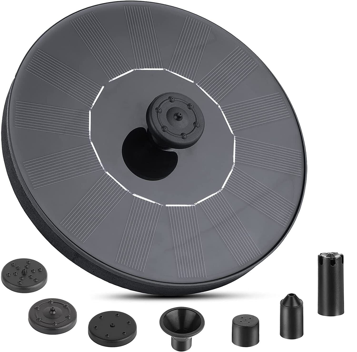 Solar Power Bird Bath Fountain Pump Upgrade 1.4W Solar Fountain With 4