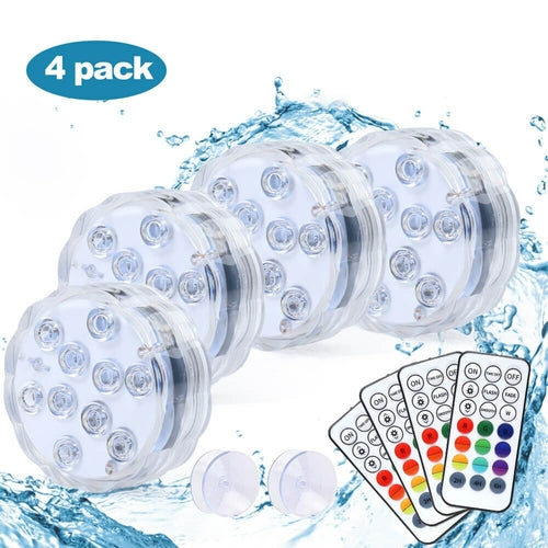 GFLAI IP68 Waterproof Multi Color Submersible LED Lights Underwater
