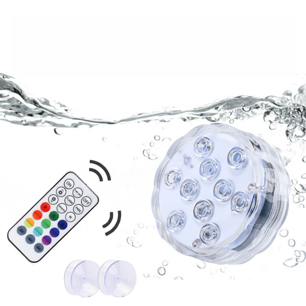 GFLAI IP68 Waterproof Multi Color Submersible LED Lights Underwater