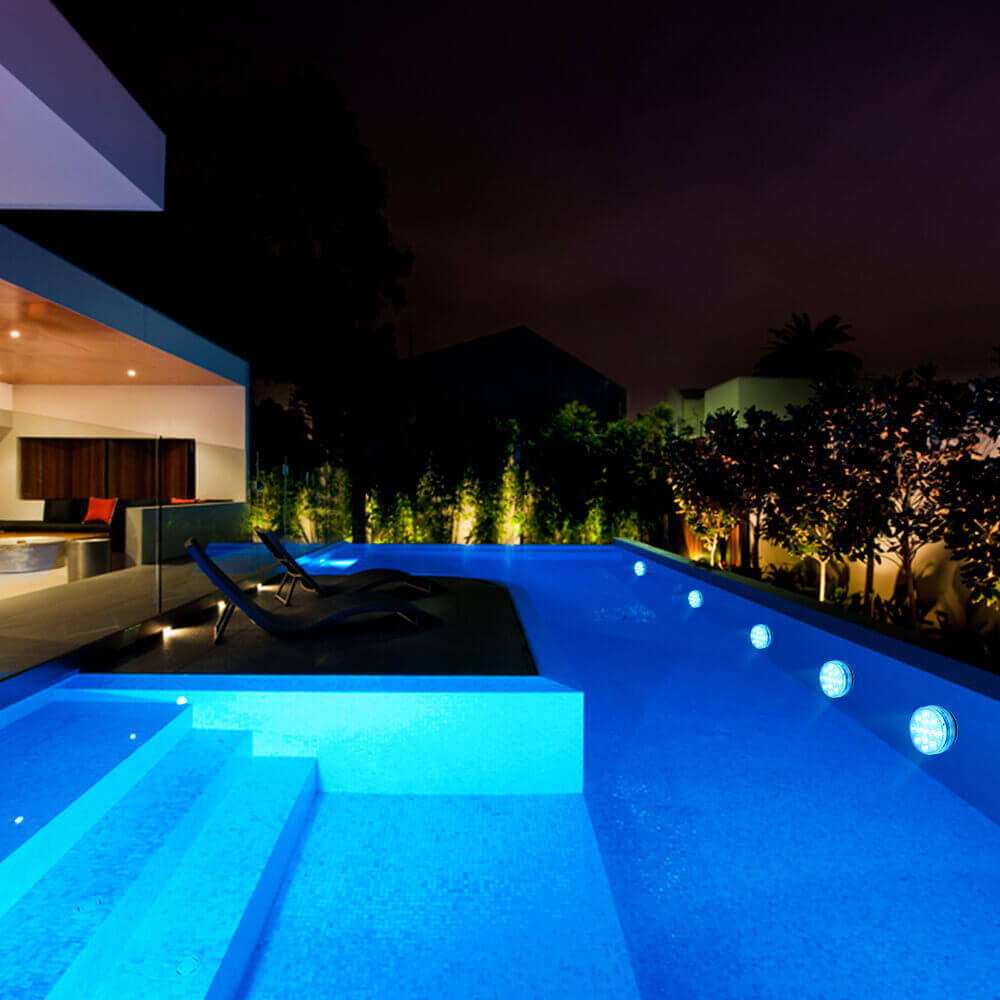 16 Colors Pool Lights Submersible 13 LED Light with Suction Cup for
