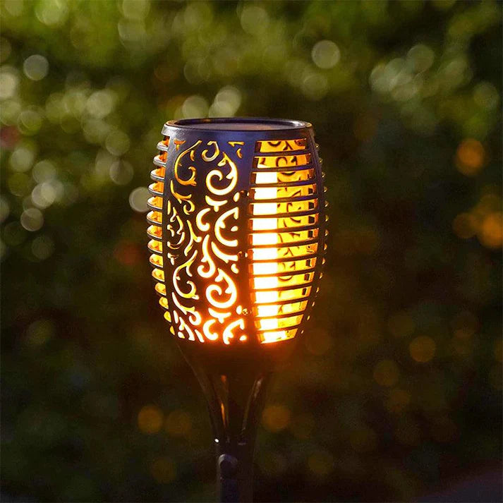 Solar 3 in 1 Garden Light 96LED Solar Flickering Mashaal Light