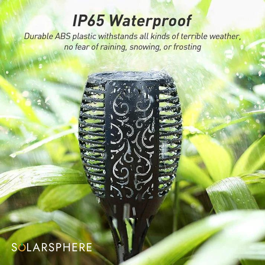 Solar 3 in 1 Garden Light 96LED Solar Flickering Mashaal Light