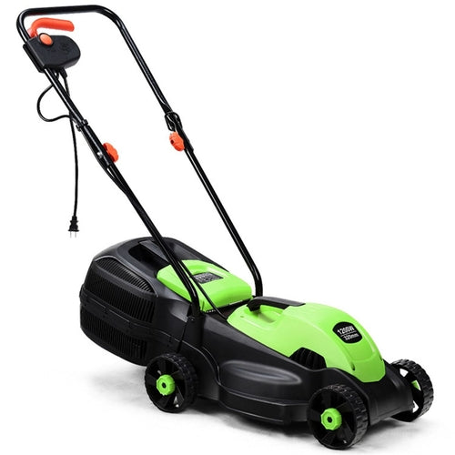 13-Inch Electric Lawn Mower with 8 Gal Grass Collection Box, 3