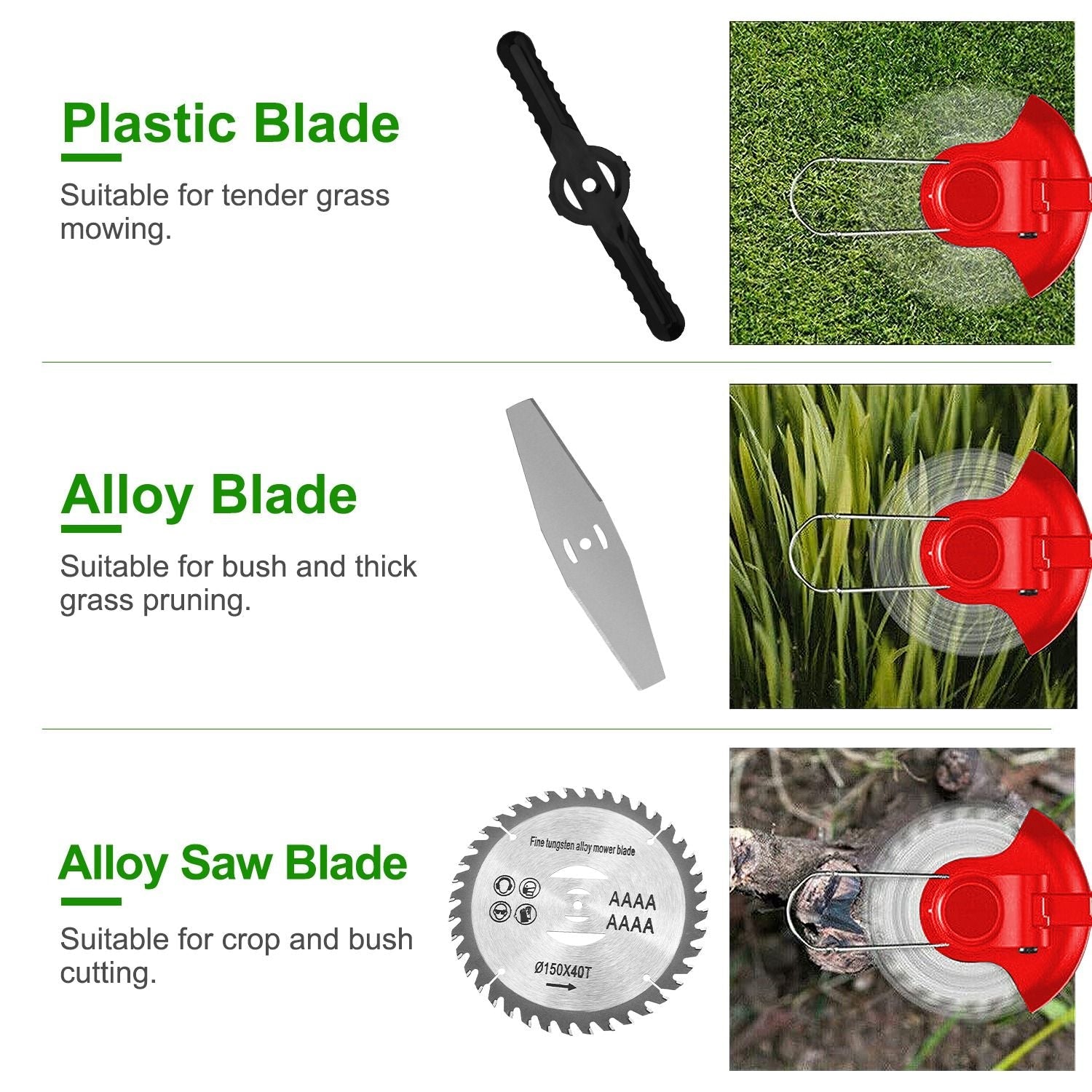 Electric Cordless Grass Trimmer Rechargeable Lawn Mower Weed Cutter