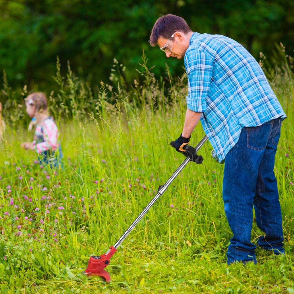 Electric Cordless Grass Trimmer Rechargeable Lawn Mower Weed Cutter