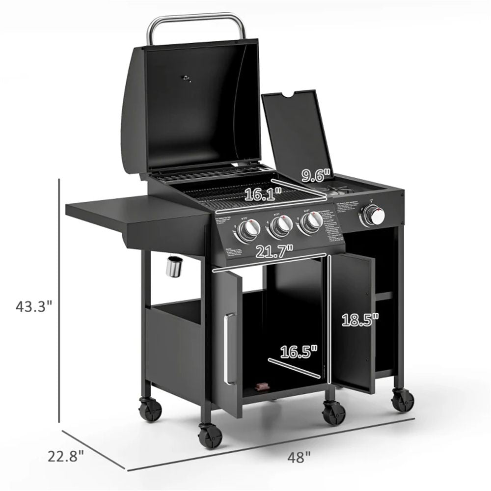 Burner, gas grill, outdoor barbecue grill