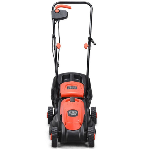 13-Inch Electric Lawn Mower with 8 Gal Grass Collection Box, 3