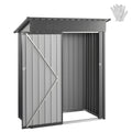 5 x 3 FT Metal Garden Shed, Storage Building with Lockable Door & 2