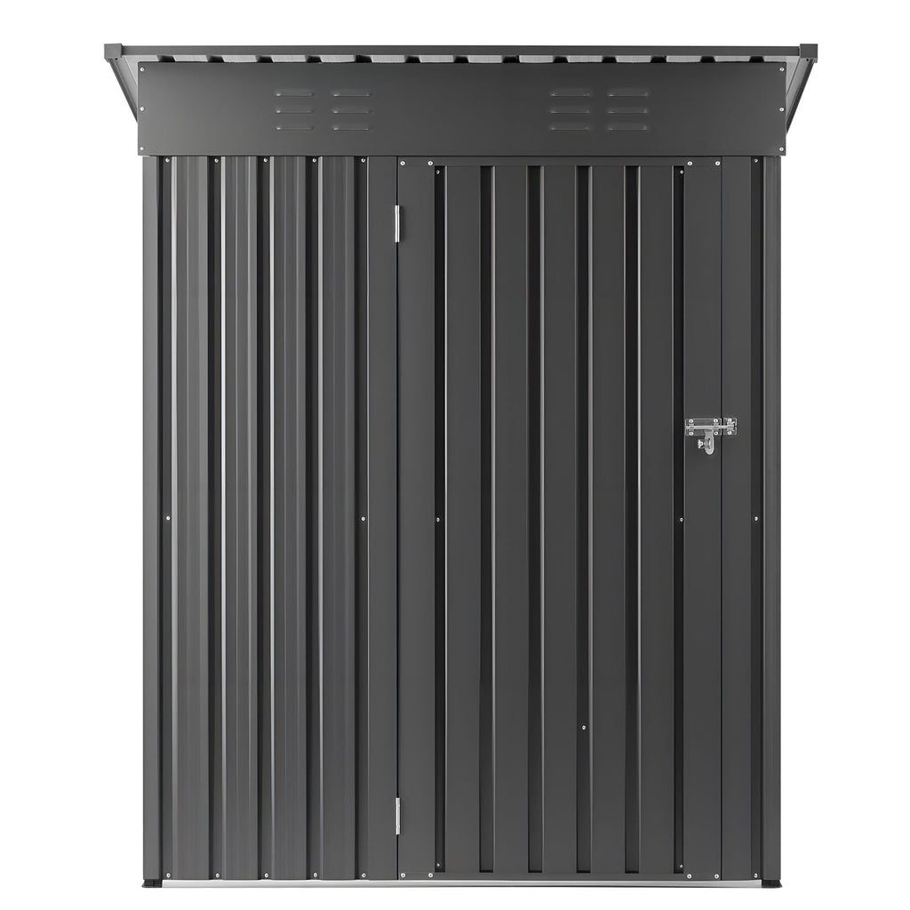 5 x 3 FT Metal Garden Shed, Storage Building with Lockable Door & 2