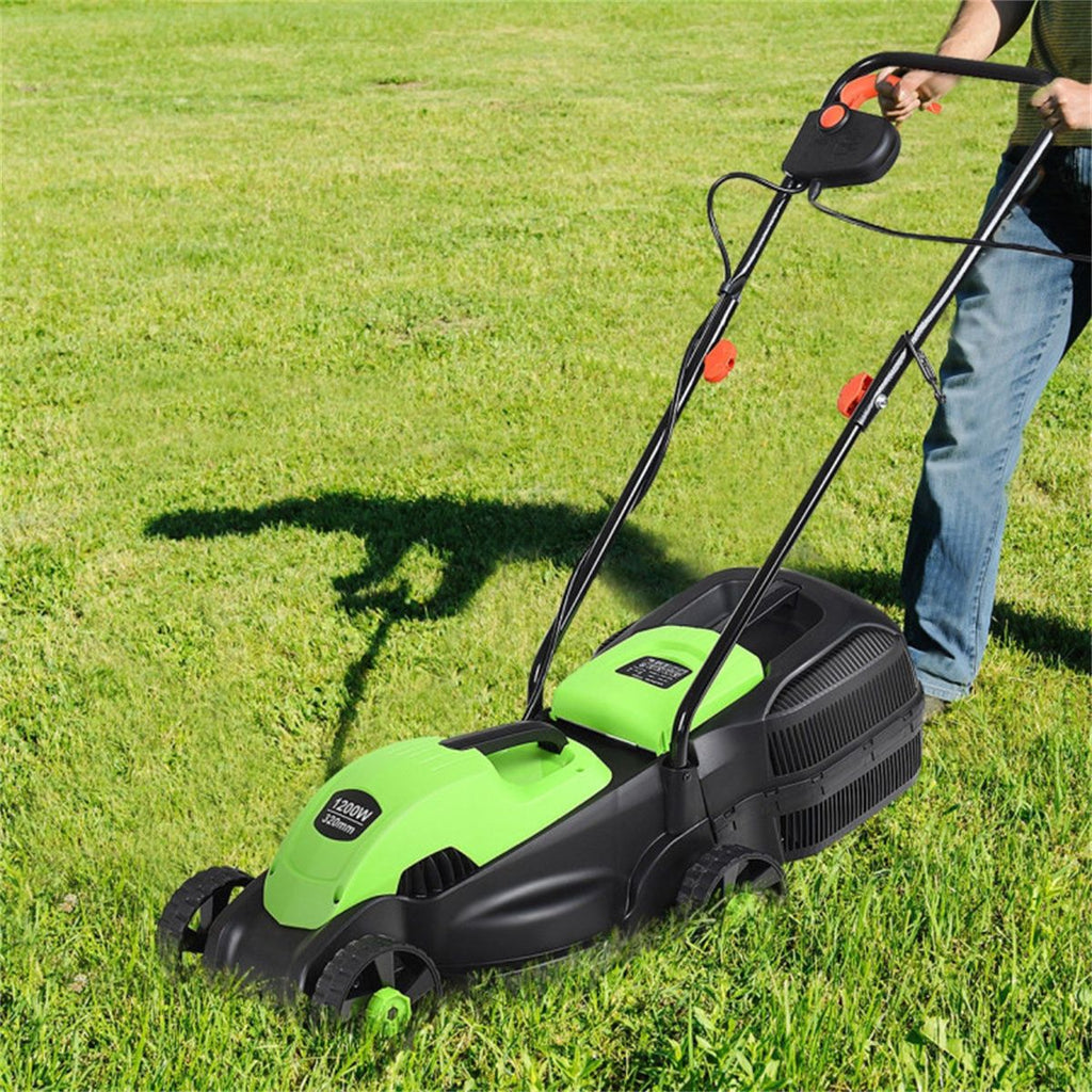 13-Inch Electric Lawn Mower with 8 Gal Grass Collection Box, 3