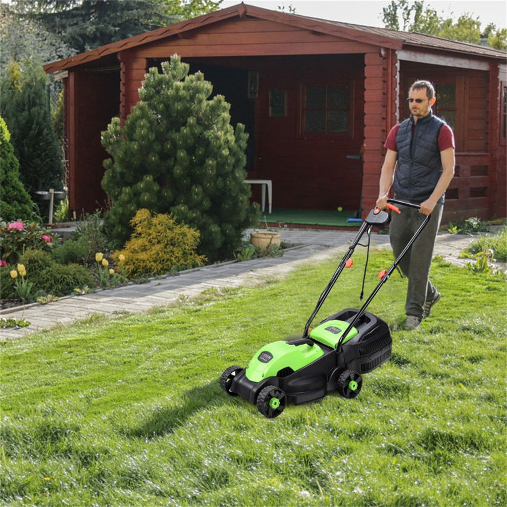 13-Inch Electric Lawn Mower with 8 Gal Grass Collection Box, 3
