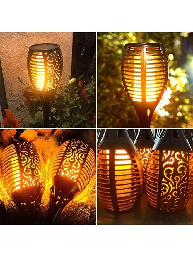 Solar 3 in 1 Garden Light 96LED Solar Flickering Mashaal Light