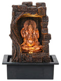 FIRSTLY GANESHA POLYFIBER WATER FOUNTAIN WITH LED LIGHT